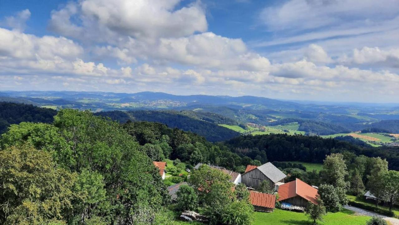 Traumblick Bayerischer Wald, Pool&Sauna, Getränke, Klimaanlage Freyung Exterior foto